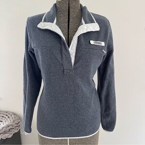 Columbia Long Sleeve Button Clasp Fleece Top